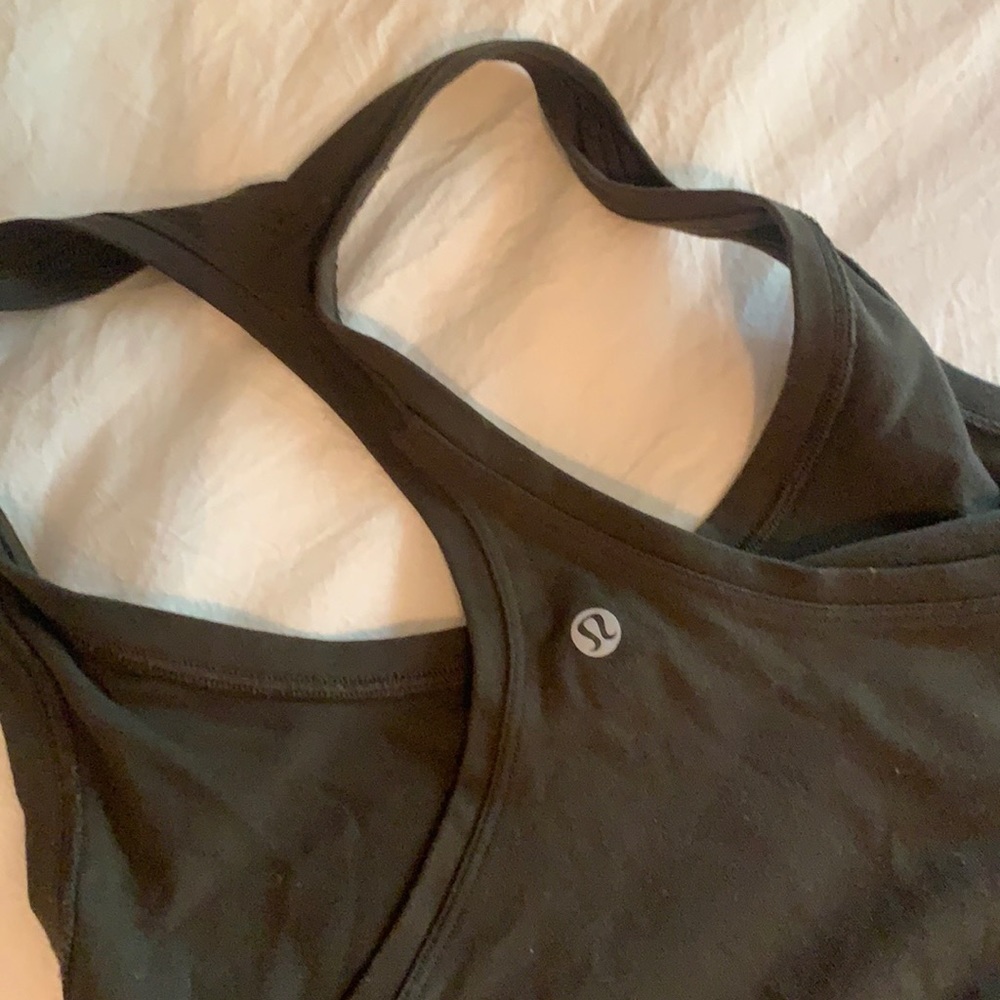 Dark green lululemon tank